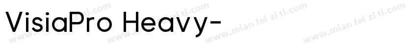 VisiaPro Heavy字体转换